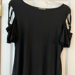 Black Cold shoulder top